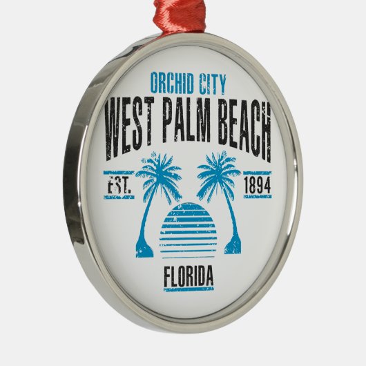 West Palm Beach Metalen Ornament (Rechts)
