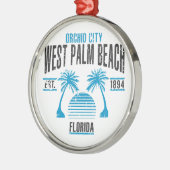 West Palm Beach Metalen Ornament (Links)