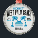 West Palm Beach Metalen Ornament<br><div class="desc">West Palm Beach</div>