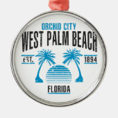West Palm Beach Metalen Ornament (Voorkant)