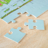 West Palm Beach & Palm Beach FL-kaart (1946) Legpuzzel (Zijkant)