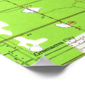  West Palm Beach & Palm Beach FL-kaart (1946) Poster (Hoek)