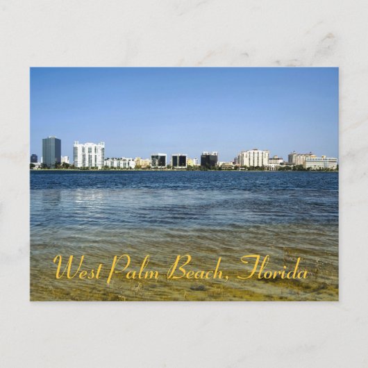 West Palm Beach reflecties van Clear Lake Briefkaart (Voorkant)