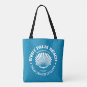 West Palm Beach (schelp) Tote Bag (Achterkant)