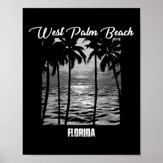 West Palm Beach Souvenir - Florida Herinnering _1 Poster (Voorkant)