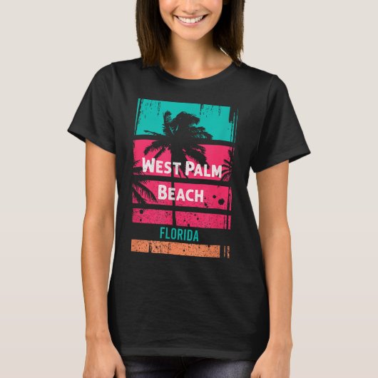 West Palm Beach Souvenir - Florida Reminder T-shirt (Voorkant)