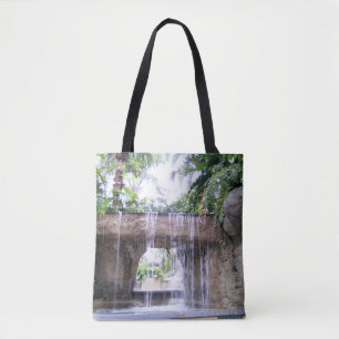 West Palm Beach Tropische Waterval Tasontwerp Tote Bag