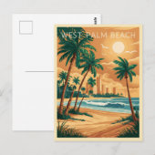 West Palm Beach, Verenigde Staten Briefkaart (Voorkant / Achterkant)