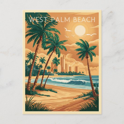 West Palm Beach, Verenigde Staten Briefkaart (Voorkant)