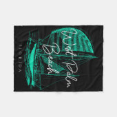 West Palm Beach zeilboot Fleece Deken (Voorkant (Horizontaal))