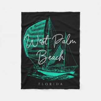 West Palm Beach zeilboot Fleece Deken