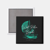 West Palm Beach zeilboot Magneet (Voorkant / Achterkant)