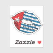 West Papua Barat Papoea Lipstick Liefde Vlag Sticker (Vel)