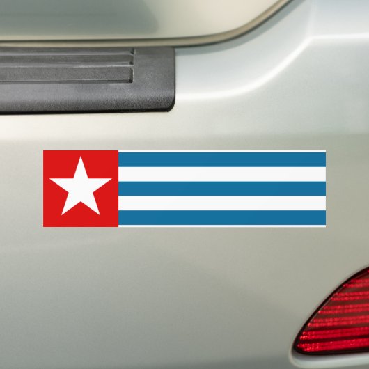 West-papua Bumpersticker (Op auto)