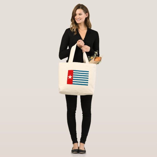 West-papua Grote Tote Bag (Voorkant (model))