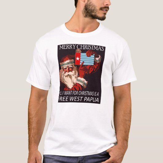 West Papua Kerstkerstkerstkerstkerstkerstman Morni T-shirt (Voorkant)