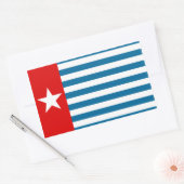 West-papua Rechthoekige Sticker (Envelop)