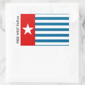 West-papua Rechthoekige Sticker (Tas)