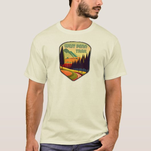 West Penn Trail Pennsylvania Kleuren T-shirt (Voorkant)