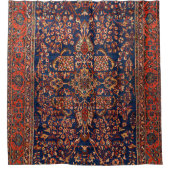 West Persia Royal Blue Douchegordijn (Voorkant)