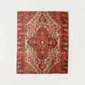 West Persia Sarouk Burnt Red Sinaasappel Wandkleed (Voorkant)
