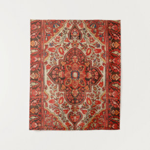 West Persia Sarouk Burnt Red Sinaasappel Wandkleed