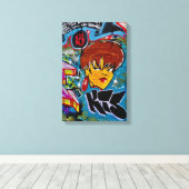 West Philly Graffiti#2 Canvas Afdruk (Insitu (Houten vloer))