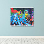 West Philly Graffiti Canvas Afdruk (Insitu (Houten vloer))