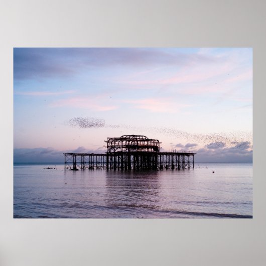 West Pier, Brighton & Hove, Engeland Poster (Voorkant)