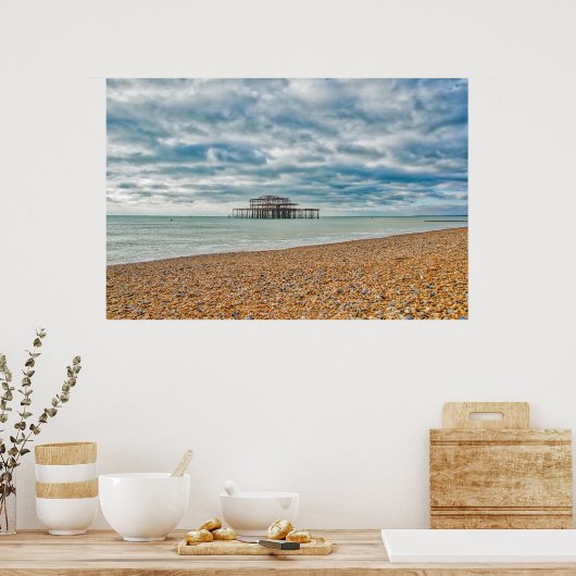 WEST PIER - BRIGHTON & HOVE, OOST-SUSSEX POSTER (Keuken)