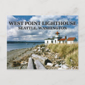 West Point Lighthouse, Seattle Washington Briefkaart (Voorkant)