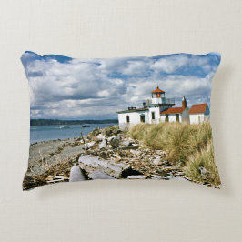 West Point Lighthouse, Seattle Washington Decoratief Kussen