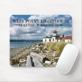 West Point Lighthouse, Seattle Washington Muismat (Met muis)
