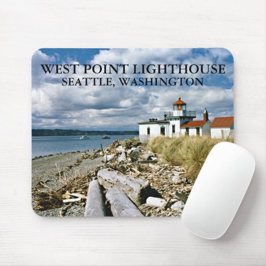 West Point Lighthouse, Seattle Washington Muismat (Met muis)
