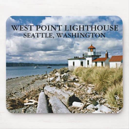 West Point Lighthouse, Seattle Washington Muismat (Voorkant)
