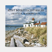 West Point Lighthouse, Washington Magnet (Voorkant)