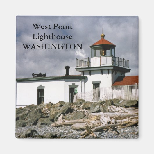 West Point Lighthouse, Washington Magnet (Voorkant)