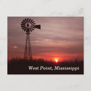 West Point, Mississippi briefkaart