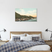 West Point, NY - Uitzicht van Harbour op de Hudson Canvas Afdruk (Insitu (Slaapkamer))