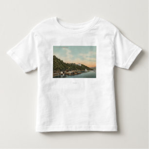 West Point, NY - Uitzicht van Harbour op de Hudson Kinder Shirts