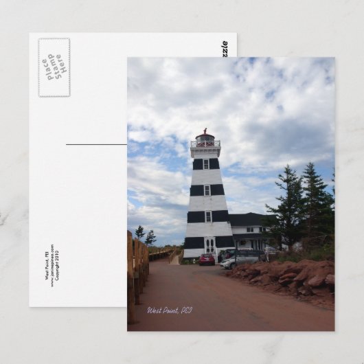 West Point, PEI-briefkaart Briefkaart (Voorkant / Achterkant)