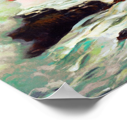 West Point, Prout's Neck door Winslow Homer Poster (Hoek)