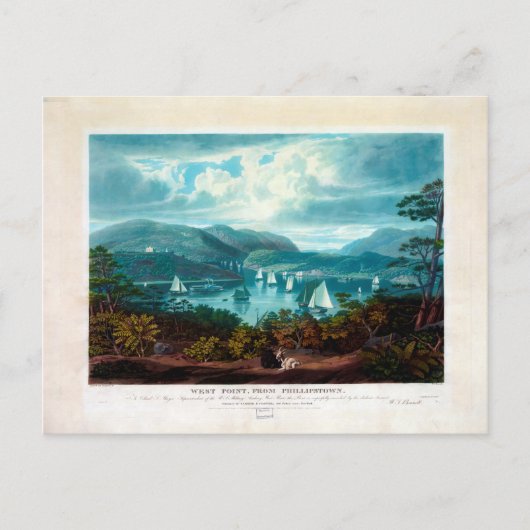 West Point uit Phillipstown (1831) Briefkaart (Voorkant)