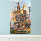 West Point, Va. Canvas Afdruk (Insitu (Houten vloer))