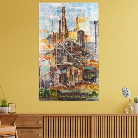 West Point, Va. Canvas Afdruk (Insitu (Woonkamer))