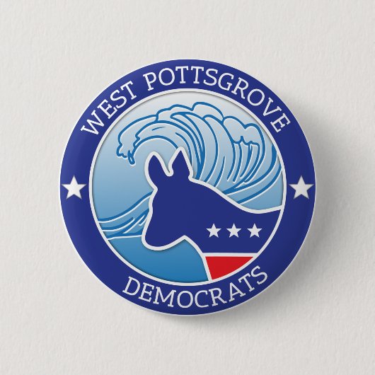 West Pottsgrove Wave Button (Voorkant)
