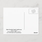 West Quoddy Head Briefkaart (Achterkant)