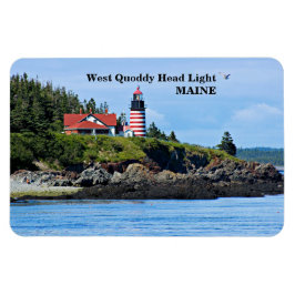 West Quoddy Head Light, Maine Premium Flexi Magnet Magneet