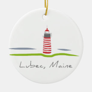 West Quoddy Head Light-versiering Keramisch Ornament