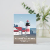 West Quoddy Head Lighthouse Briefkaart (Staand voorkant)